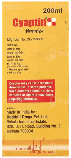 Cyaptin Syrup 200Ml Cyaptin Syrup 200Ml
