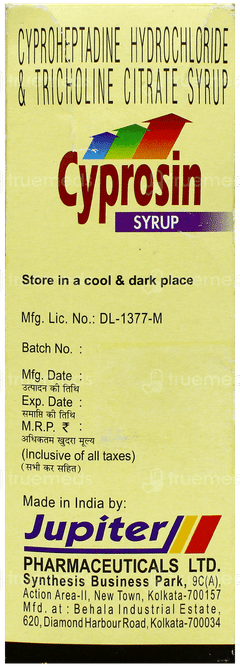 Cyprosin Syrup 100Ml Cyprosin Syrup 100Ml