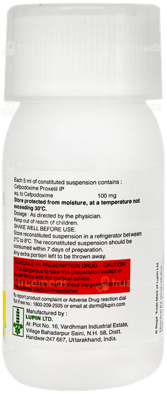 Doxcef 100 Suspension 30ml Doxcef 100 Suspension 30ml