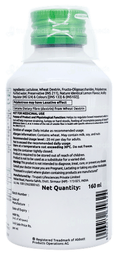 Duphalac Bulk Lemon Flavour Solution 160ml