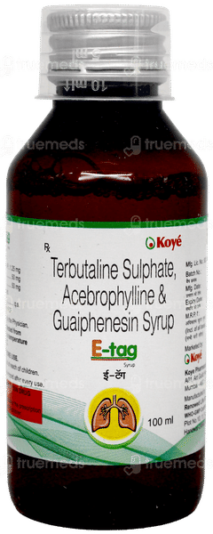 E Tag Syrup 100Ml E Tag Syrup 100Ml