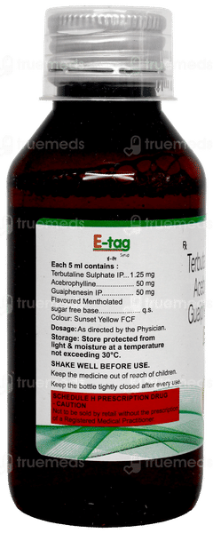 E Tag Syrup 100Ml E Tag Syrup 100Ml