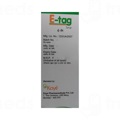 E Tag Syrup 100ml