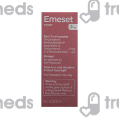 Emeset 2mg Lemon Flavour Syrup 30ml Emeset 2mg Lemon Flavour Syrup 30ml
