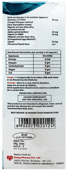 Encarmin Sugar Free Syrup 200Ml