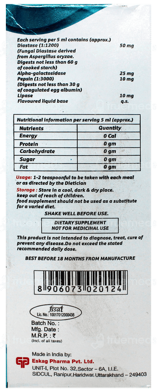 Encarmin Sugar Free Syrup 200Ml