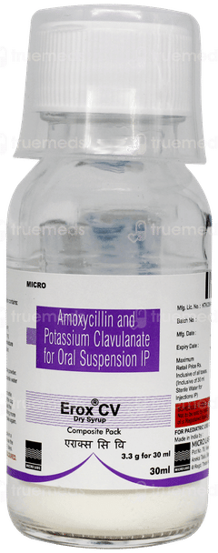 Erox Cv Dry Syrup 30ml Erox Cv Dry Syrup 30ml