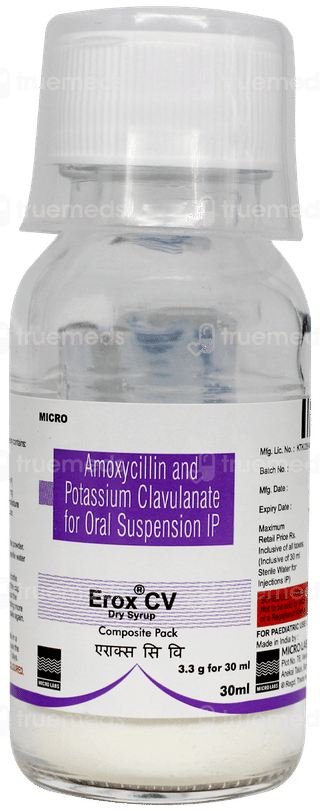 Erox Cv Dry Syrup 30ml