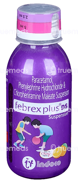 Febrex Plus Ds 250/5/2 MG Syrup 60 ML