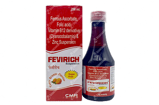 Fevirich Orange Flavour Sugar Free Suspension 200ml