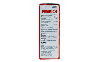 Fevirich Orange Flavour Sugar Free Suspension 200ml