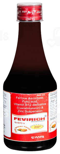 Fevirich Orange Flavour Sugar Free Suspension 200Ml