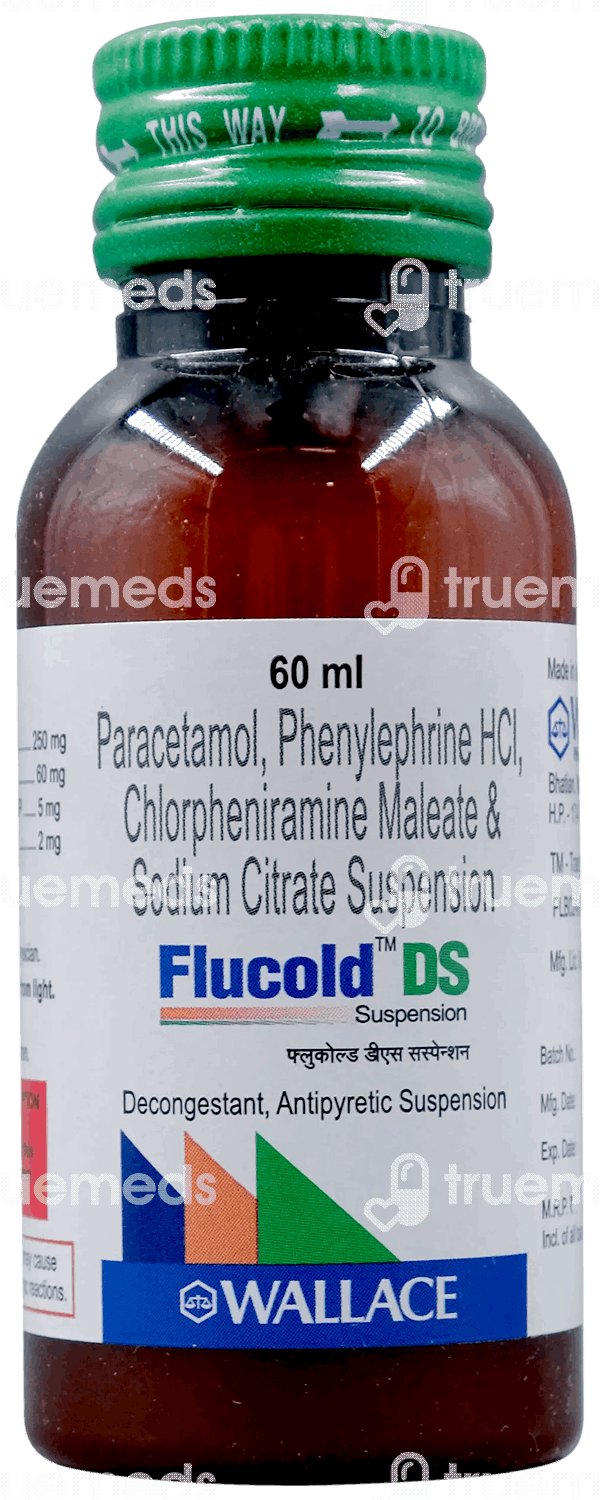 Flucold Ds 25052 Mg Syrup 60 Ml Uses, Side Effects, Dosage, Price