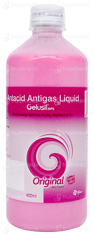 Gelusil Mps Original Mint Flavour Sugar Free Liquid 400ml