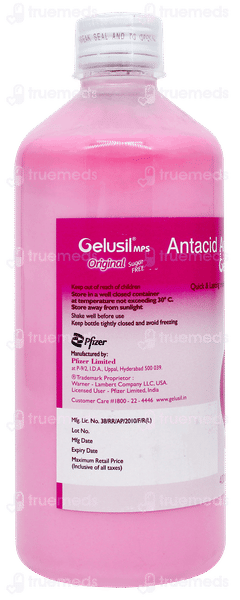 Gelusil Mps Original Mint Flavour Sugar Free Liquid 400ml