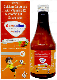 Gemsoline Strawberry Flavour Suspension 200ml