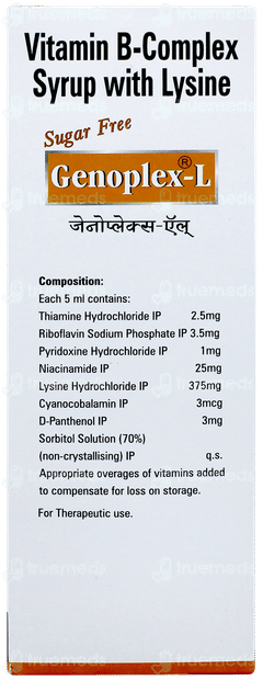 Genoplex L Sugar Free Syrup 200ml