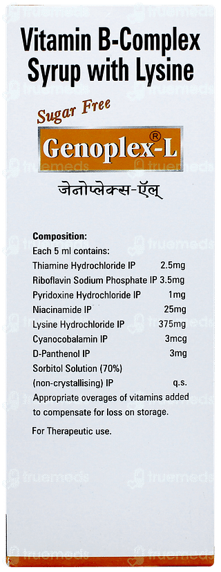 Genoplex L Sugar Free Syrup 200ml