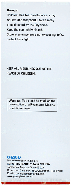 Genoplex L Sugar Free Syrup 200ml