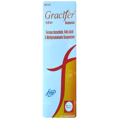 Gracifer Mix Fruit Flavour Sugar Free Suspension 200Ml Gracifer Mix Fruit Flavour Sugar Free Suspension 200Ml