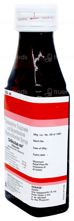 ग्रिलिंक्टस बीएम सिरप 100ml
