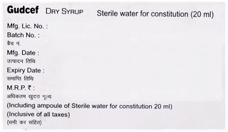Gudcef Dry Syrup 30Ml