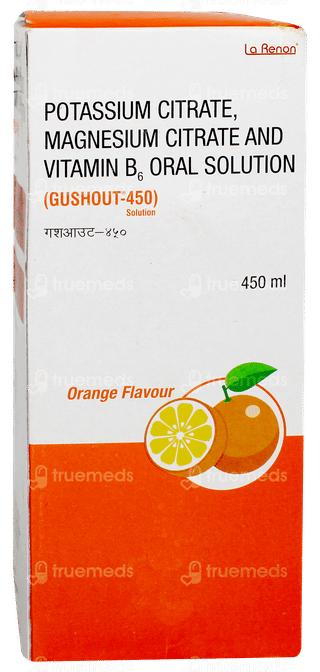 Gushout 450 Orange Flavour Free From Sugar Solution 450ml