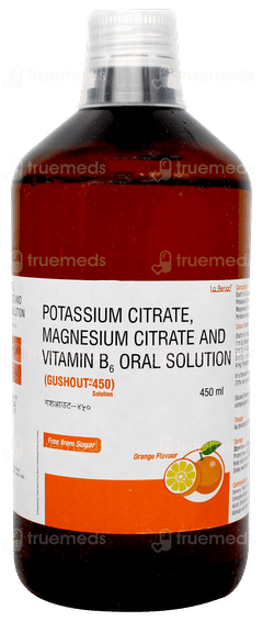 Gushout 450 Orange Flavour Free From Sugar Solution 450ml