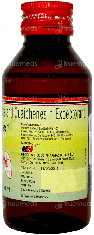 Hhlinctus Ex Ginger & Honey Flavoured Expectorant 100ml