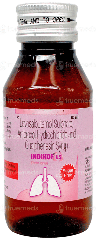Indikof Ls Sugar Free Syrup 60Ml