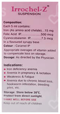 Irrochel Z Orange Flavour Suspension 150Ml