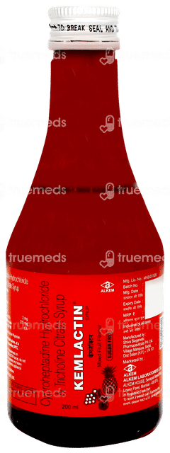 Kemlactin Mixed Fruit Flavour Sugar Free Syrup 200ml