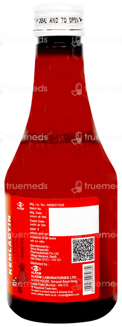 Kemlactin Mixed Fruit Flavour Sugar Free Syrup 200ml