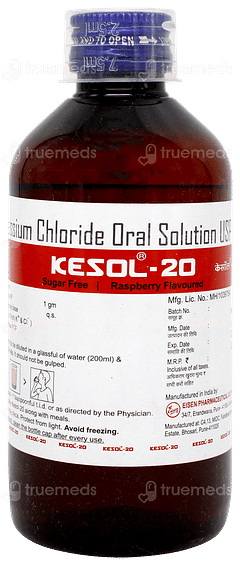 Kesol 20 Raspberry Flavoured Sugar Free Solution 200ml