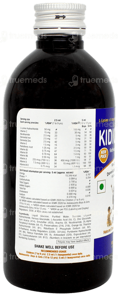 Kidicare Plus Orange Flavour Syrup 200ml