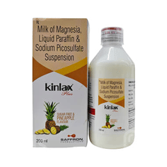 Kinlax Plus Pineapple Flavour Sugar Free Suspension 200ml