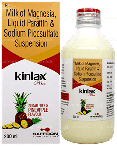 Kinlax Plus Pineapple Flavour Sugar Free Suspension 200Ml Kinlax Plus Pineapple Flavour Sugar Free Suspension 200Ml