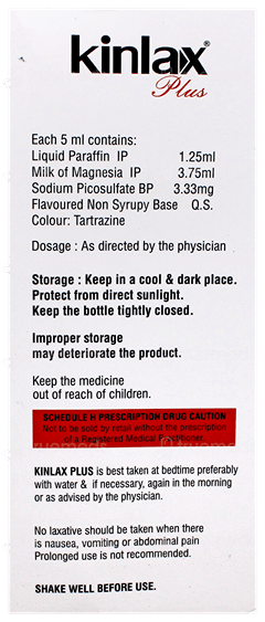 Kinlax Plus Pineapple Flavour Sugar Free Suspension 200Ml Kinlax Plus Pineapple Flavour Sugar Free Suspension 200Ml