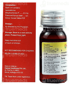 L Cetron 2.5 Mg Syrup 30 Ml L Cetron 2.5 Mg Syrup 30 Ml