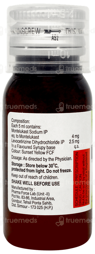 L Hist Mont Syrup 30ml