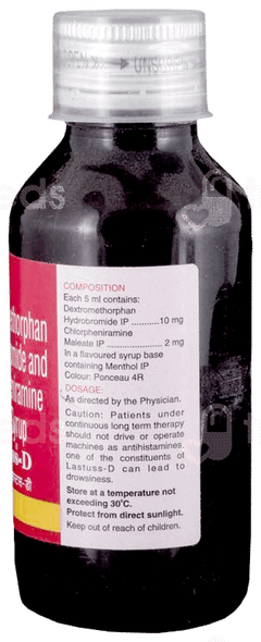 Lastuss-D 2/10 Mg Syrup 100 Ml Lastuss-D 2/10 Mg Syrup 100 Ml