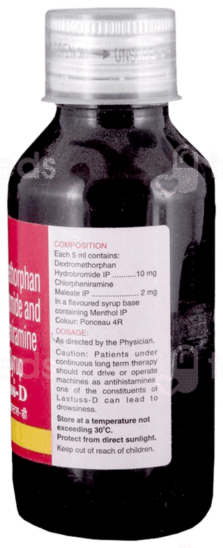 Lastuss-D 2/10 Mg Syrup 100 Ml