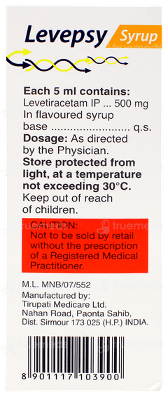 Levepsy Sugar Free Syrup 100ml