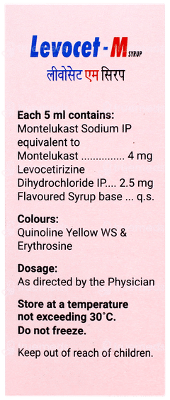 Levocet M Syrup 60ml Levocet M Syrup 60ml