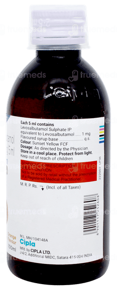 Levolin Orange Flavour Syrup 100ml