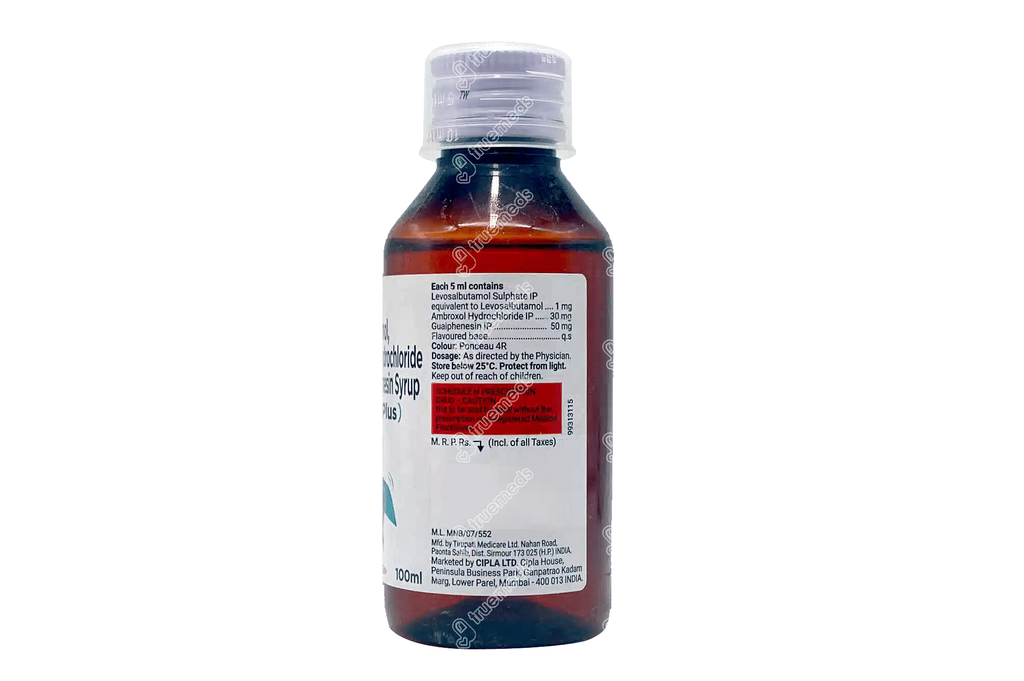 Levolin Plus 1/30/50 MG Syrup 100 ML | Order Levolin Plus 1/30/50 MG ...