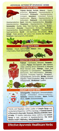 Livosin No Added Sugar Syrup 250ml Livosin No Added Sugar Syrup 250ml