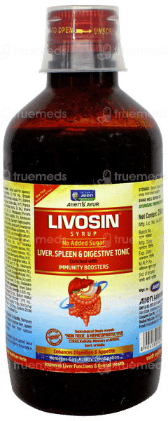 Livosin No Added Sugar Syrup 250ml Livosin No Added Sugar Syrup 250ml