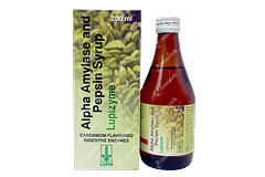 LUPIZYME ELAICHI 12.5/18.75 MG SYRUP 200 ML