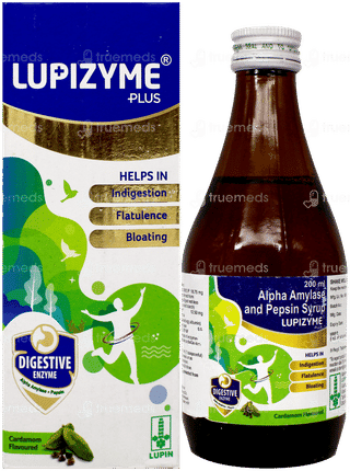 Lupizyme Plus Cardamom Flavoured Syrup 200Ml